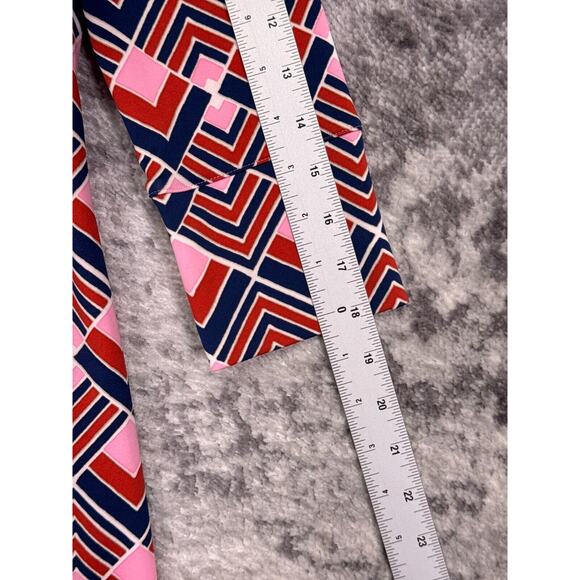 J McLaughlin Shirt Dress XS Womens Catalina Cloth Pink Geometric Collared - Picture 5 of 8